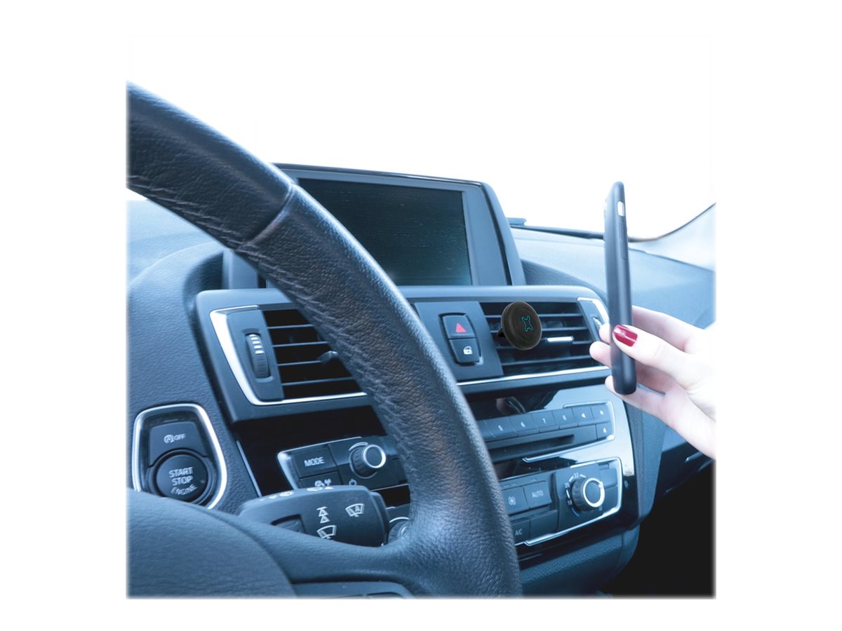 Mobilis U.FIX - Support magnétique pour téléphone portable - noir