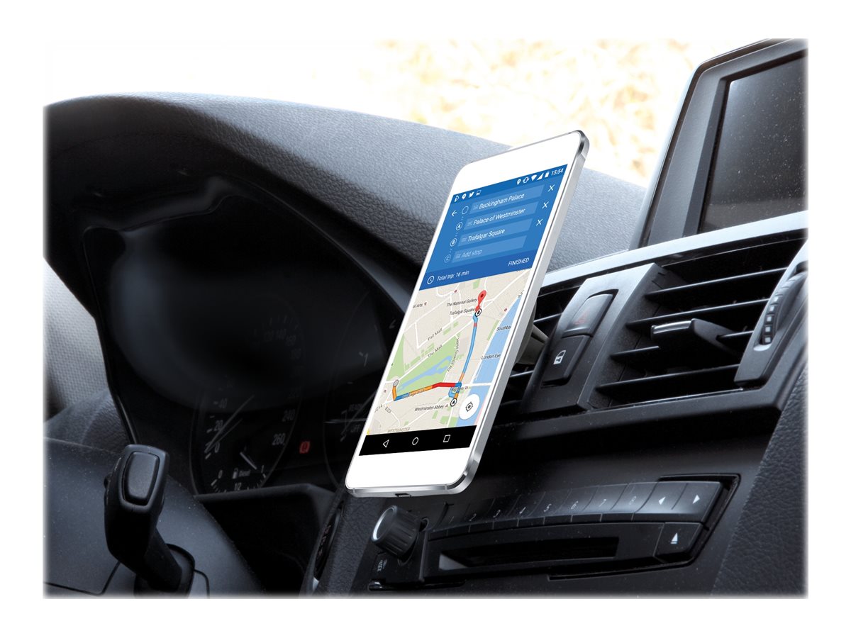 Mobilis U.FIX - Support magnétique pour téléphone portable - noir