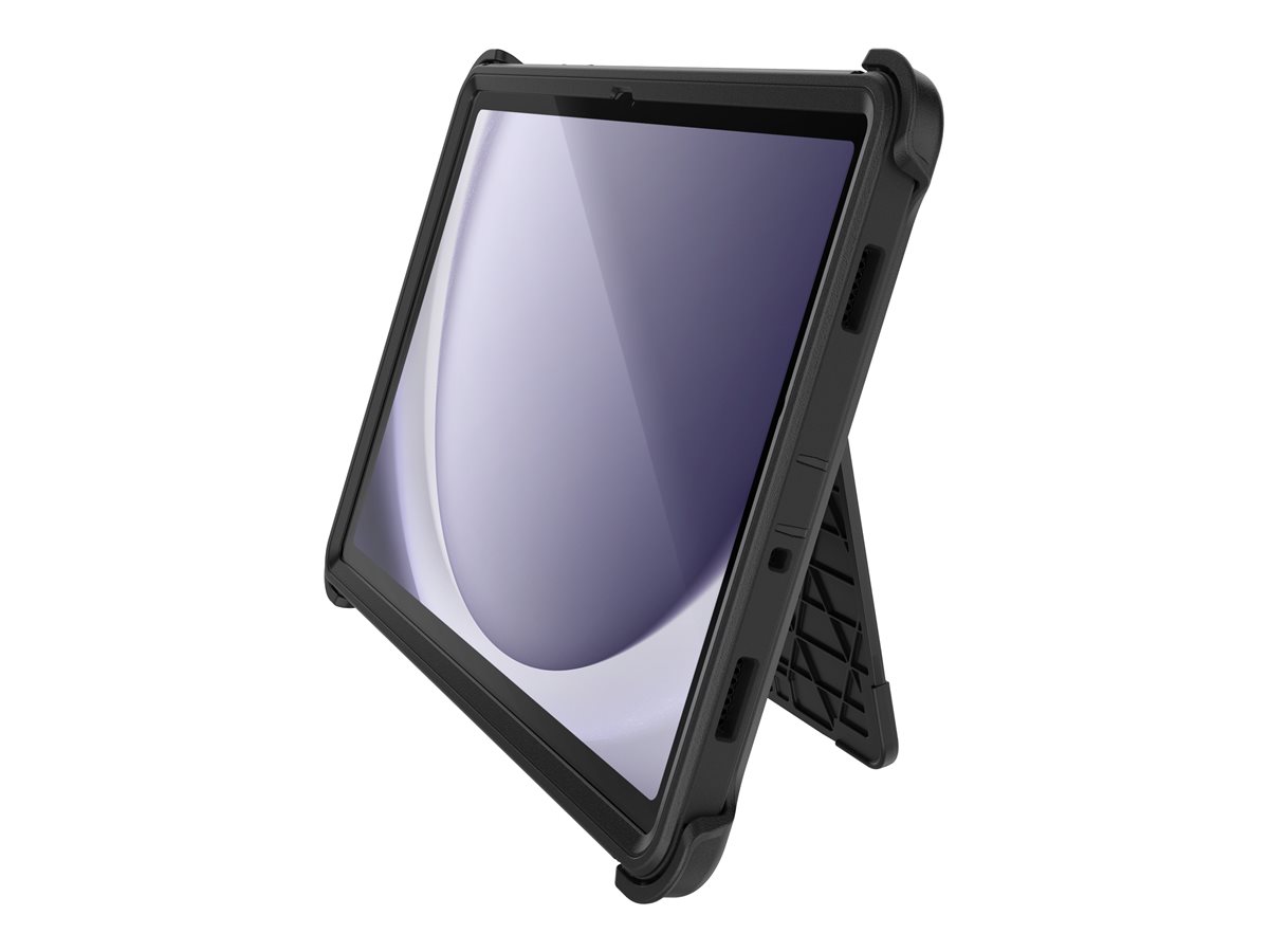 OtterBox Defender Series - Boîtier de protection pour tablette - polycarbonate, caoutchouc synthétique - noir - pour Samsung Galaxy Tab A9+