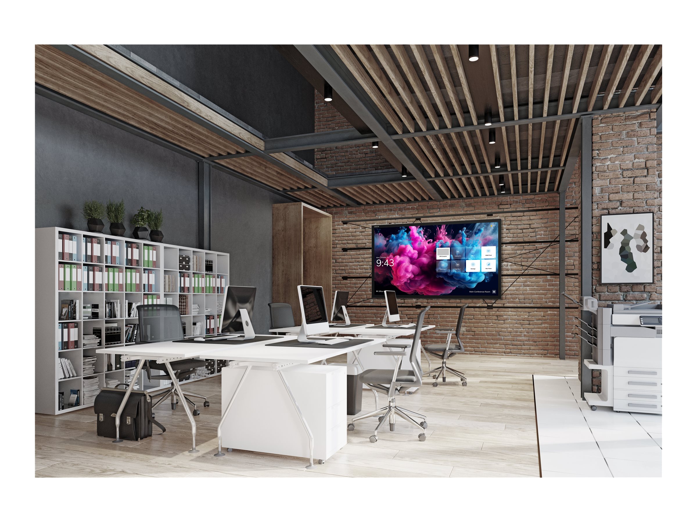 Avocor AVH-6520 - Classe de diagonale 65" H Series écran LCD rétro-éclairé par LED - interactive - avec écran tactile (multi-touches) - 4K UHD (2160p) 3840 x 2160 - LED à éclairage direct