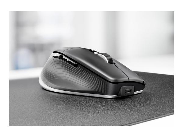 3Dconnexion CadMouse Pro sans fil gauche - Souris - ergonomique - pour gauchers - 7 boutons - sans fil - Bluetooth, 2.4 GHz, USB-C - récepteur sans fil USB