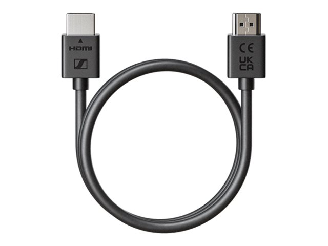 Sennheiser TeamConnect Bar M - Premium High speed - câble HDMI avec Ethernet - HDMI mâle pour HDMI mâle - 1.5 m - pour TeamConnect Bar M, S