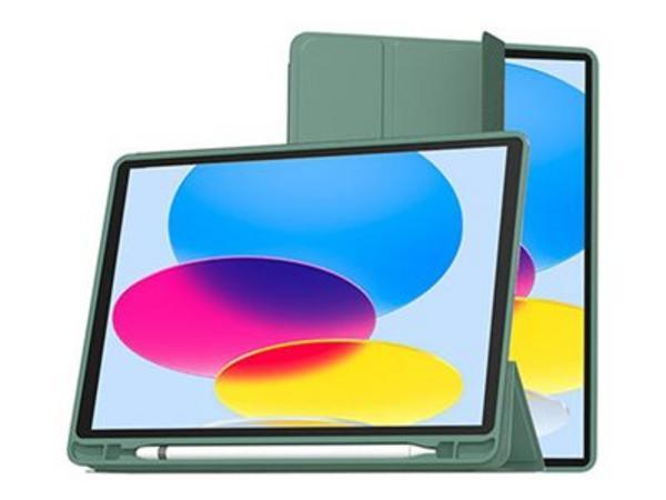 MW SlimSkin - Étui à rabat pour tablette - microfibre - vert - pour Apple 10.9-inch iPad Wi-Fi, Wi-Fi + Cellular