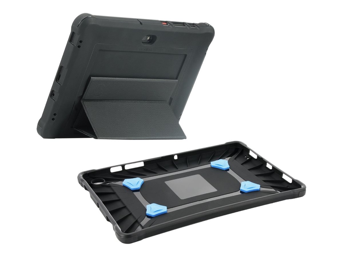 Mobilis PROTECH - Coque de protection pour tablette - renforcé, avec trépied, onglet de prise - noir - pour Samsung Galaxy Tab Active Pro, Tab Active4 Pro