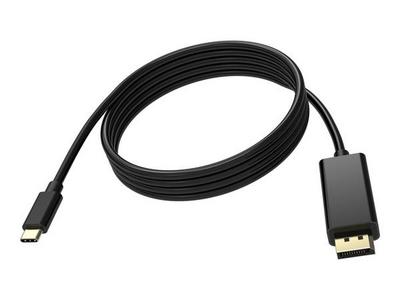 8K à 60 Hz - USB-C 3.1 (m) vers DP 1.4 (m) - diamètre extérieur 4,5 mm - 32 AWG - 2 m - noir