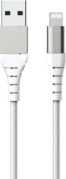 Force Power Lite - Câble Lightning - USB mâle pour Lightning mâle - 2 m - Certifié MFI - blanc - plastique recyclé à 100 %