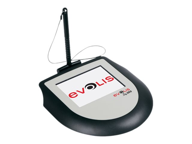 Evolis Signature Sig200 - Terminal de signature avec Écran LCD - 7.5 x 10 cm - filaire - USB - avec 1 licence de signoSign/2 pour un usage illimité sur 1 poste de travail