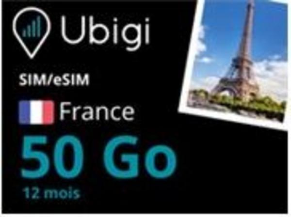 Ubigi propose une carte SIM avec un forfait de 50 Go/mois pendant 12 mois en France, idéale pour les professionnels et les voyageurs. Grâce à sa connectivité multi-opérateurs en 4G/5G, Ubigi assure une connexion rapide, fiable et sécurisée, sans dépendre