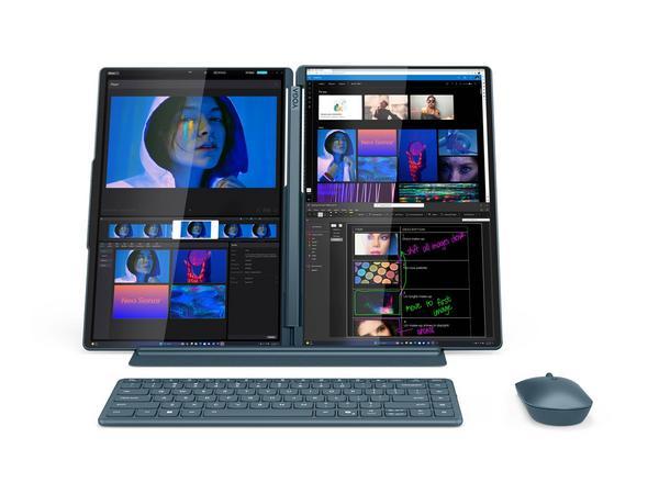 Lenovo Yoga Book 9 14IAH10, Intel® Core Ultra 7 255H (E-cores up to 4.40GHz, 24MB), 14" 2.8K Touch, W11H64 FRA, 32.0GB, 1x1TB SSD M.2 2242 PCIe Gen4 TLC, Tidal Teal, Intel® Arc 140T GPU, BT 5.4,Wi-Fi 7 2x2 BE, 5MP IR, 4 Cell Li-Pol 88Wh, 65W, 2CourierCa