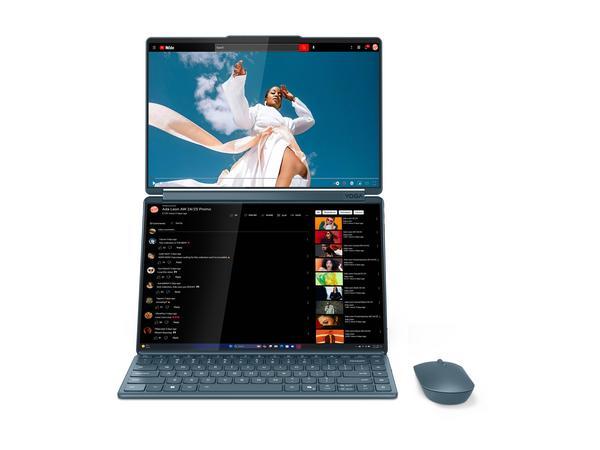 Lenovo Yoga Book 9 14IAH10, Intel® Core Ultra 7 255H (E-cores up to 4.40GHz, 24MB), 14" 2.8K Touch, W11H64 FRA, 32.0GB, 1x1TB SSD M.2 2242 PCIe Gen4 TLC, Tidal Teal, Intel® Arc 140T GPU, BT 5.4,Wi-Fi 7 2x2 BE, 5MP IR, 4 Cell Li-Pol 88Wh, 65W, 2CourierCa