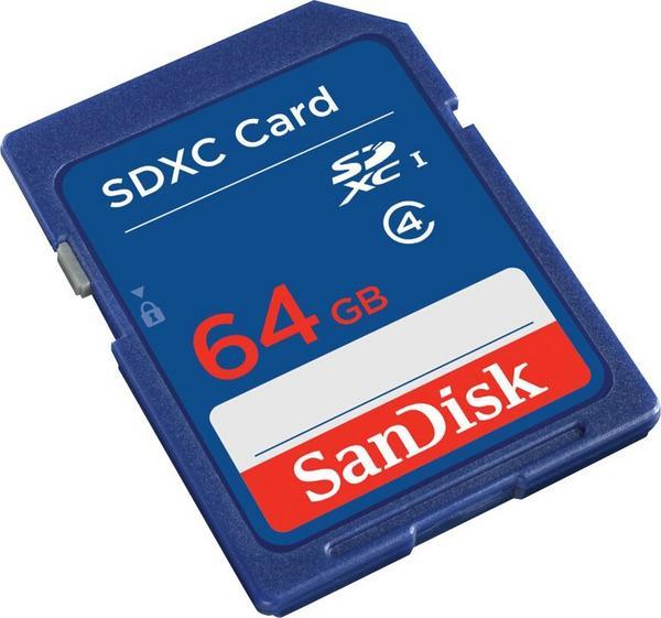 SanDisk - Carte mémoire flash - 64 Go - Class 4 - SDXC