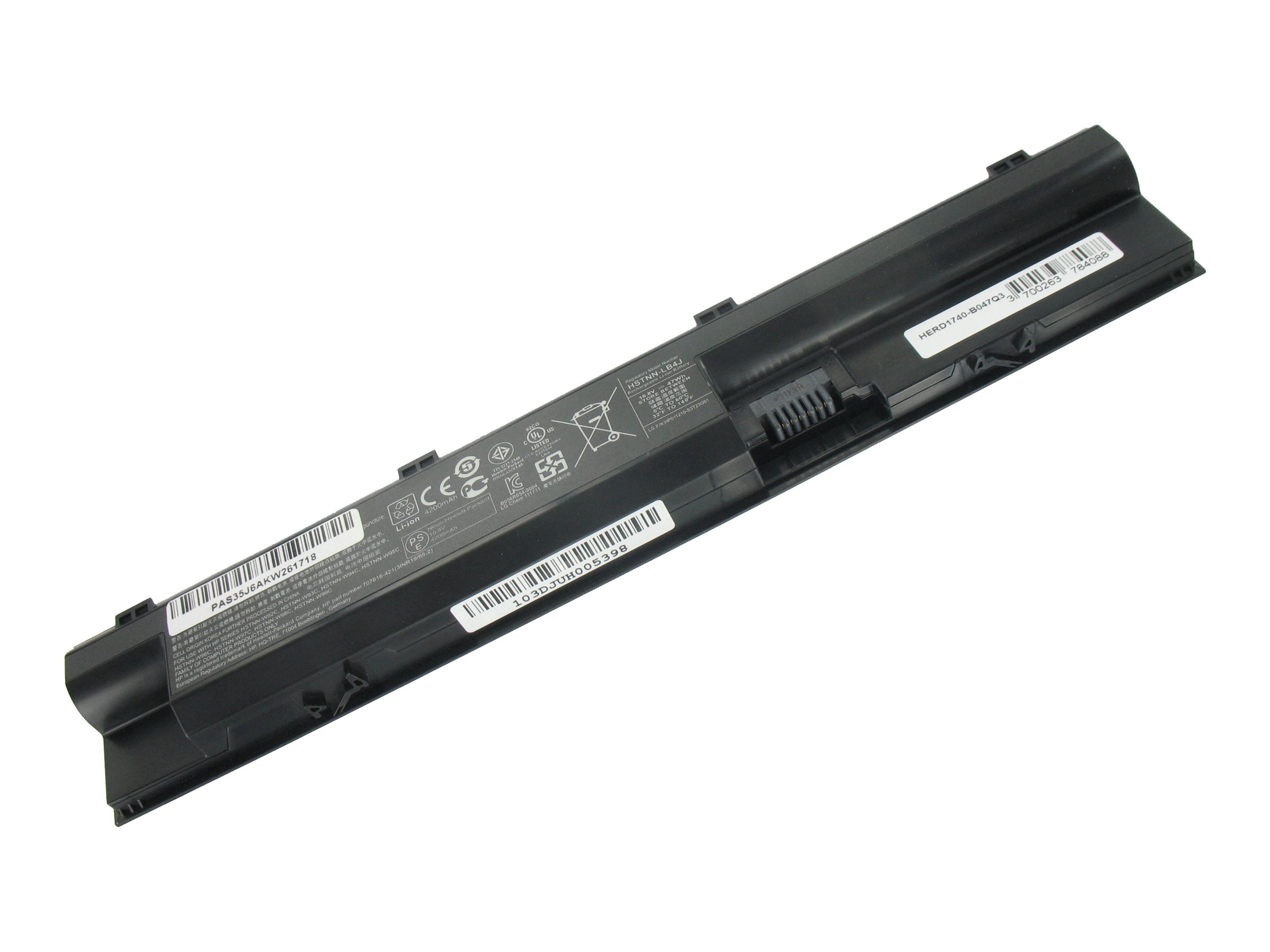 BATTERIE LI-ION 10.8V - 5200mAh - 56Wh - FP06 / FP06XL / FP09 / FP09XL / H6L26AA / H6L27AA / H6L27ET / HSTNN-LB4K / HSTNN-W92C... - Pour HP ProBook 440 G0 / 440 G1 / 445 G0 / 445 G1 / 450 G0 / 450 G1 / 455 G0 / 455 G1 / 470 G0 / 470 G1 / 470 G2