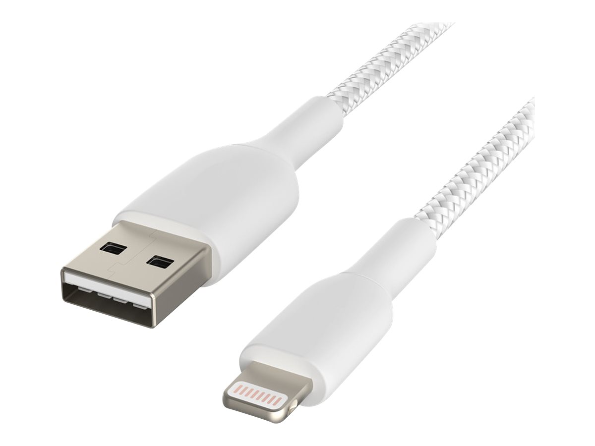 DLH DY-TU1904WG - Câble Lightning - USB mâle pour Lightning mâle - 1 m - gris, blanc