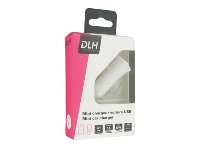 DLH DY-AU2361W - Adaptateur d'alimentation pour voiture - 5 Watt - 1 A (USB)