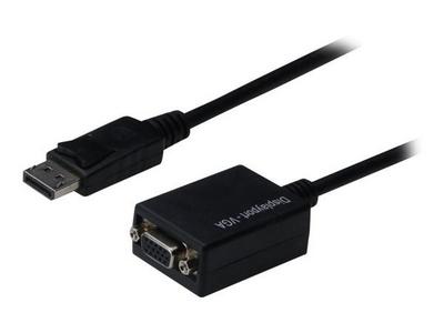 UNIFORMATIC - CONVERTISSEUR DISPLAY PORT MALE VERS VGA FEMELLE CABLE 20CM. Permet de connecter un écran équipé dun câble VGA sur un PC équipé de la nouvelle prise Display Port. Format avec câble de 20cm, idéal si vous êtes confronté à lencombrement de vos