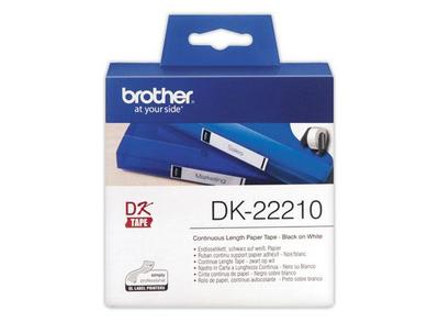 Brother DK-22210 - Noir sur blanc - Rouleau (2.9 cm x 30.5 m) étiquet