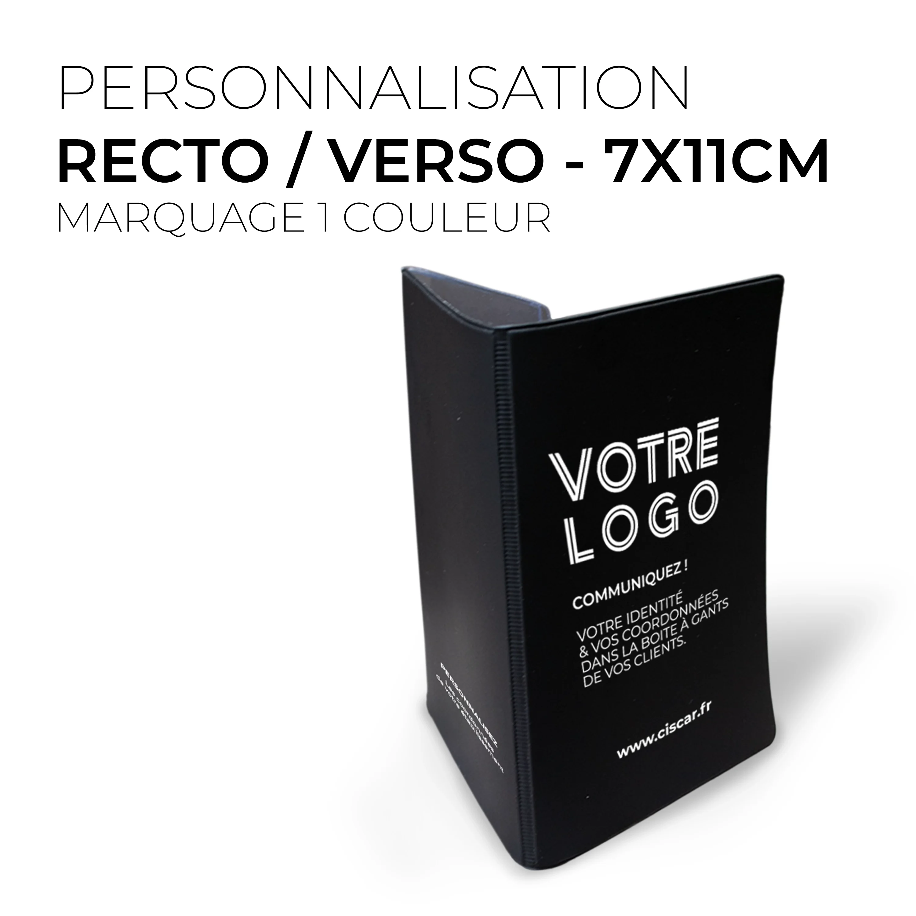 ETUIS CARTE GRISE TRIO GOMME 3 VOLETS - RECTO / VERSO