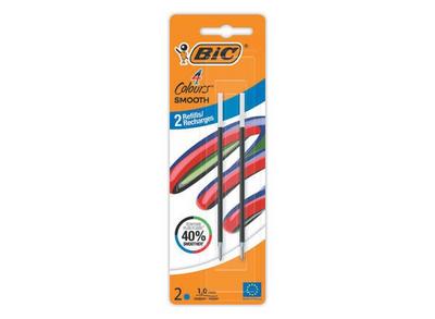 1 Recharge stylo bille 4C smooth BIC Bleu