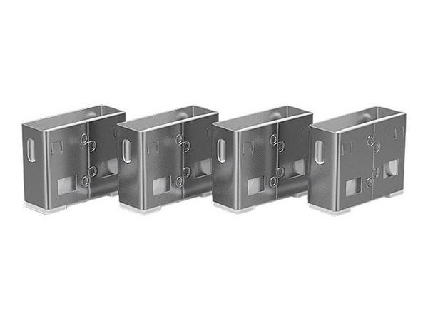 LINDY Clé USB et 4 bloqueurs de ports USB Blanc