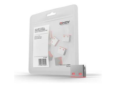 LINDY Bloqueurs de ports USB 10 pièces Rose