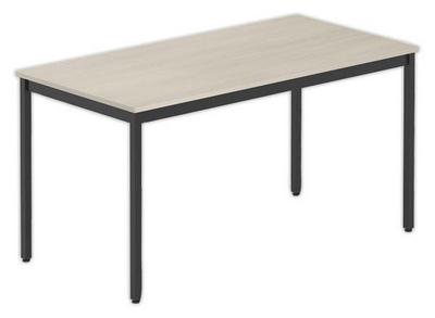 1 Table modulaire rectangulaire 140 x 70 acacia / noir