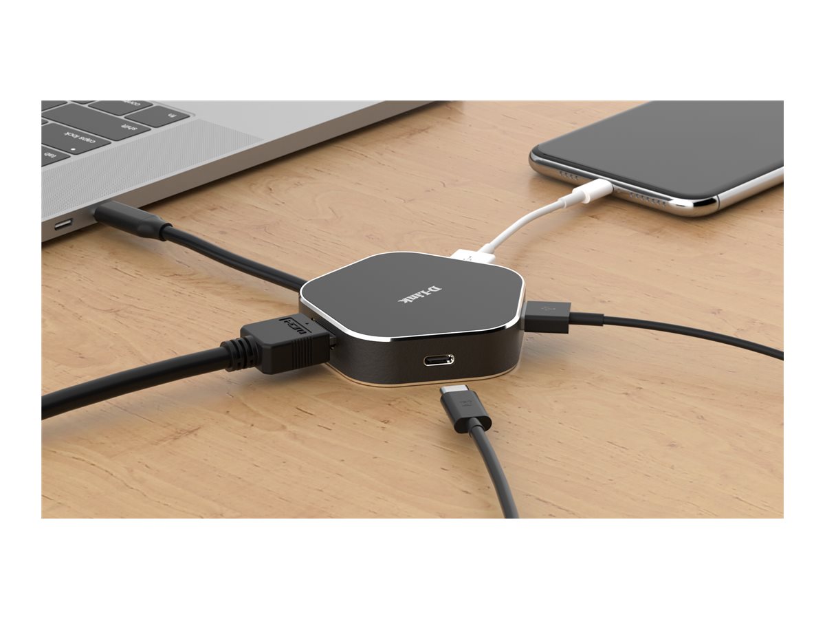 D-LINK USB-C 4-in-1 HDMI charging