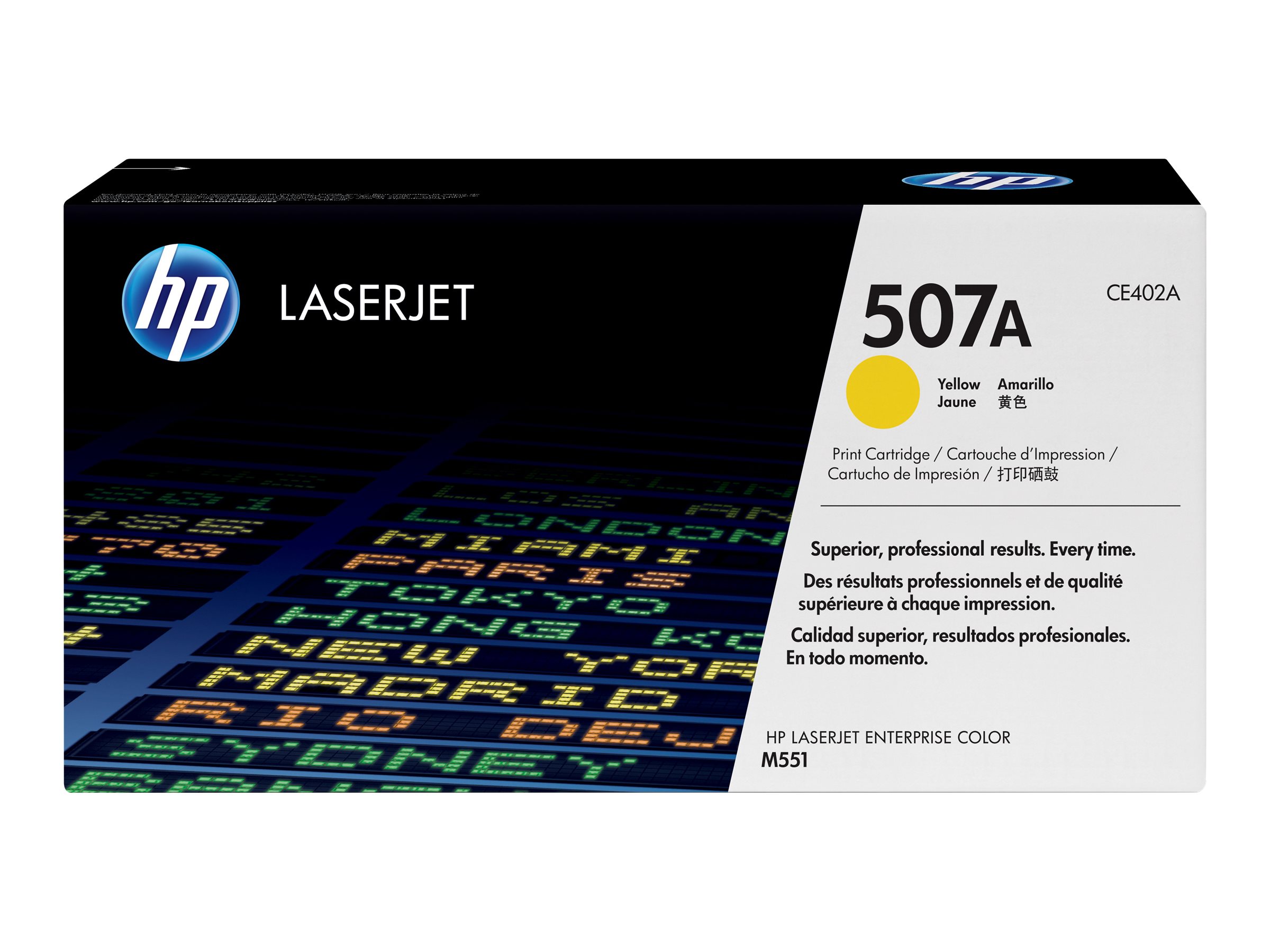 HP 507A Yellow Original LaserJet Toner Cartridge