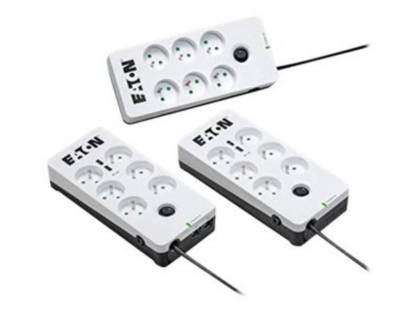 1 Parasurtenseur 6 prises + 2 ports USB