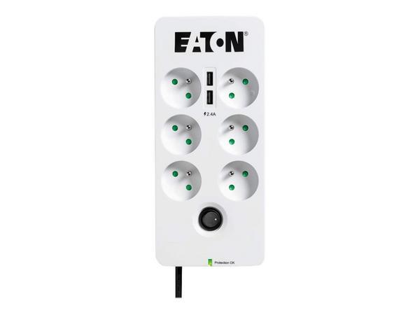 1 Parasurtenseur 6 prises + 2 ports USB