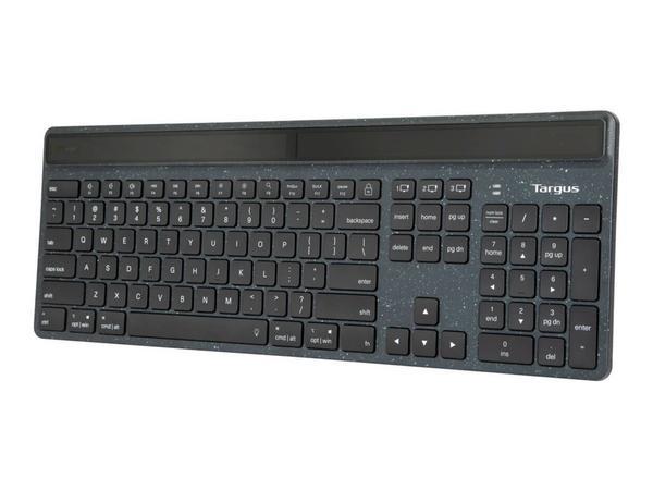 Targus Sustainable Energy Harvesting EcoSmart clavier Universel Bluetooth AZERTY Français Noir