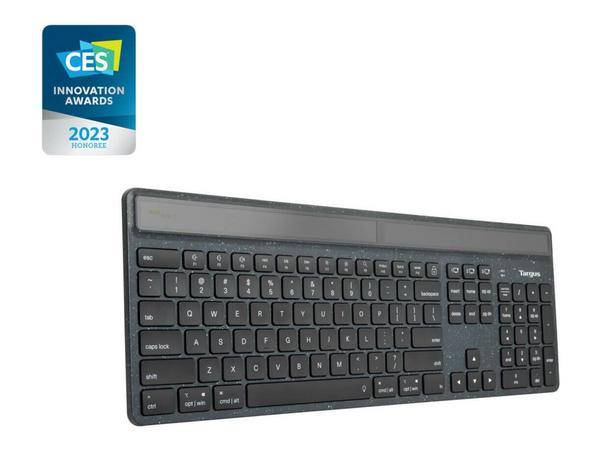 Targus Sustainable Energy Harvesting EcoSmart clavier Universel Bluetooth AZERTY Français Noir