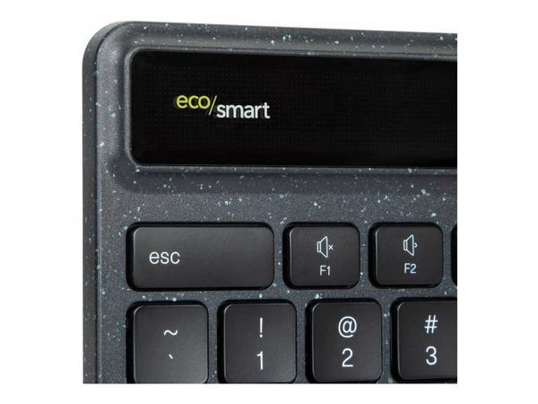 Targus Sustainable Energy Harvesting EcoSmart clavier Universel Bluetooth AZERTY Français Noir