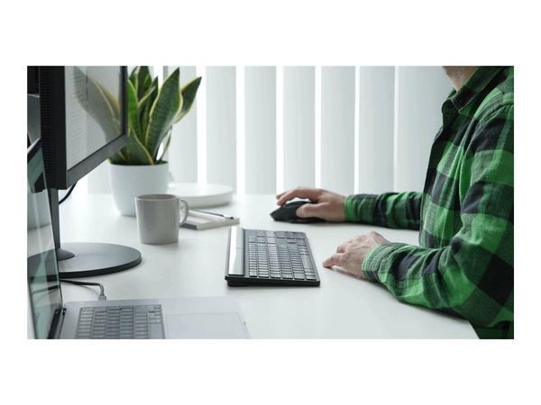 Targus Sustainable Energy Harvesting EcoSmart clavier Universel Bluetooth AZERTY Français Noir