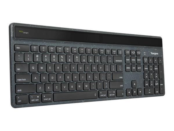 Targus Sustainable Energy Harvesting EcoSmart clavier Universel Bluetooth AZERTY Français Noir