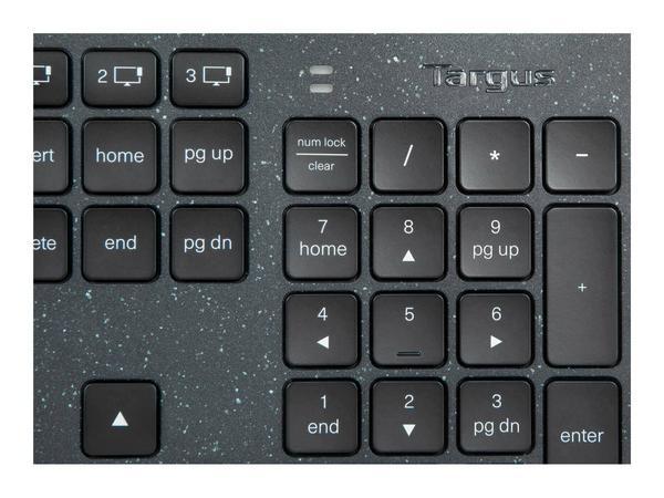 Targus Sustainable Energy Harvesting EcoSmart clavier Universel Bluetooth AZERTY Français Noir