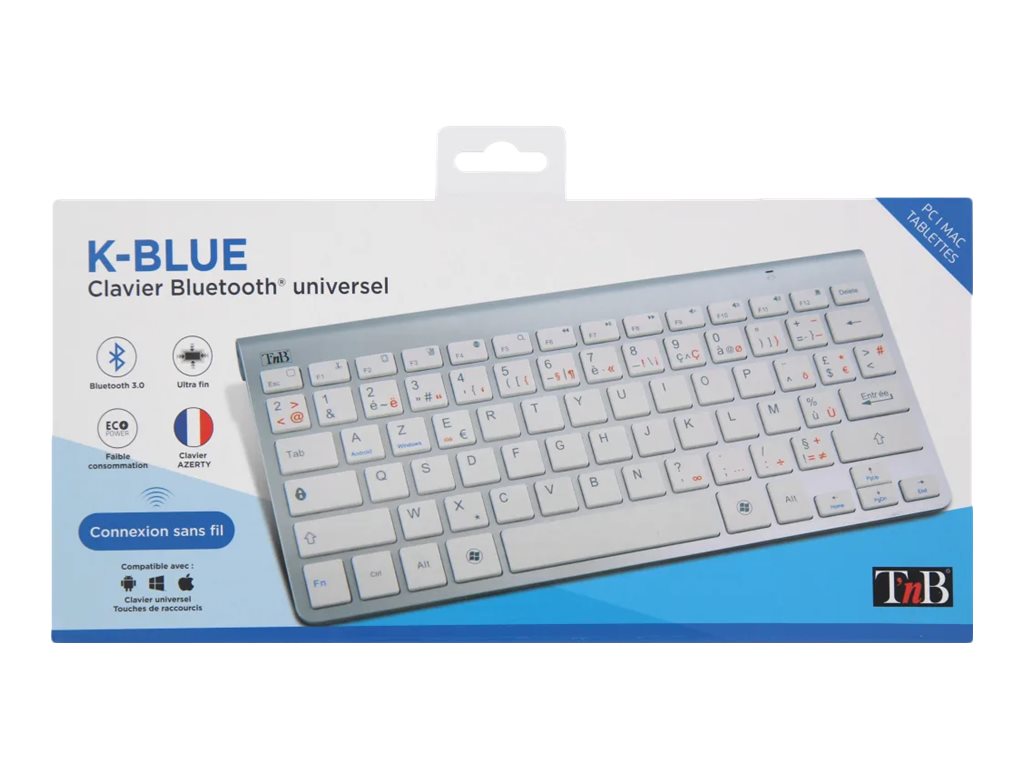 1 Clavier bluetooth 3.0 universel - blanc