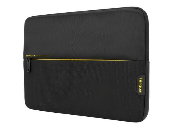 Targus CityGear 3 39,6 cm (15.6") Housse Noir, Jaune