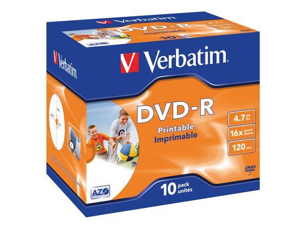 Verbatim 43521 DVD vierge 4,7 Go DVD-R 10 pièce(s)