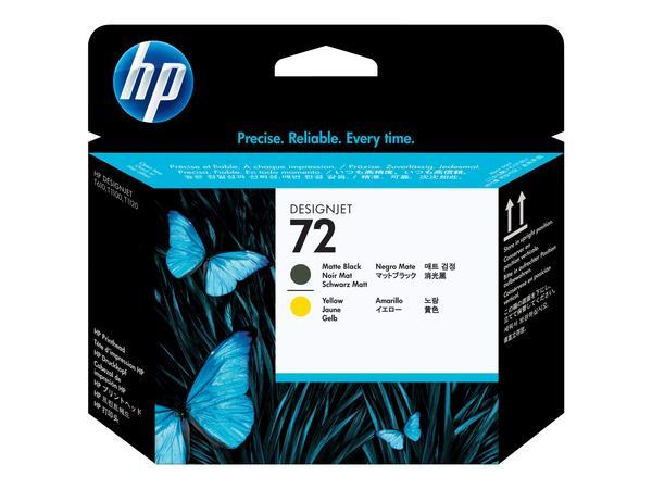 1 HP 72 tête d'impression noir et jaune C9384A