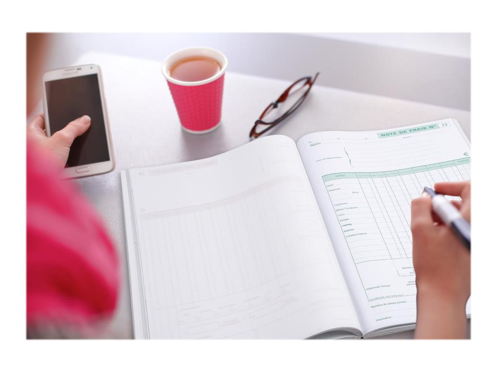 1 Manifold autocopiant imprimé Notes de frais A4- Foliotage 50/2