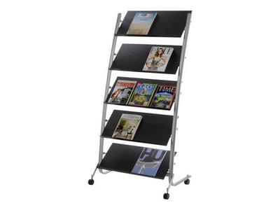 1 Présentoir 5 tablettes 15 documents A4alu