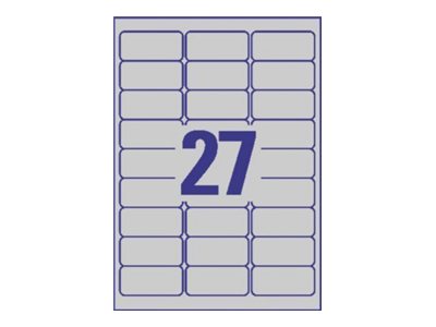 1 Boîte d'étiquettes inaltérables laser AVERY 63,5x29,6mm 540 étiq/boîte