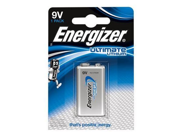 1 Pile lithium ENERGIZER 6LR61 (9V)