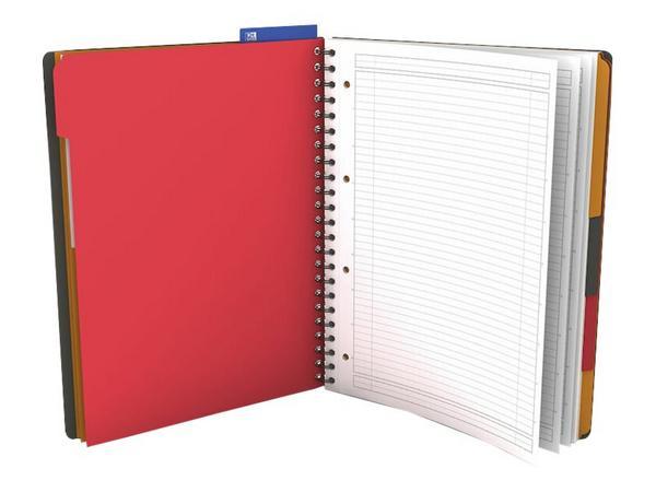 1 Cahier spirale Managerbook, A4, 160 p,L6+5x5, OXFORD Internat