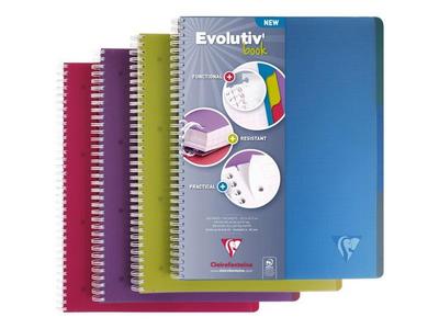 1 Cahier spirale Evolutiv A4+ 240p, 5x5,+ 3 intercalaires