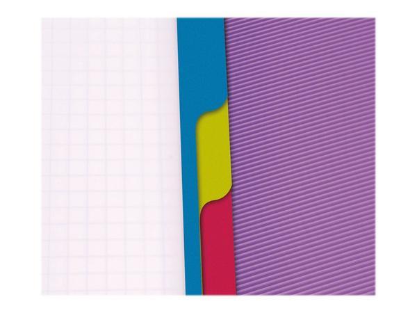 1 Cahier spirale Evolutiv A4+ 240p, 5x5,+ 3 intercalaires