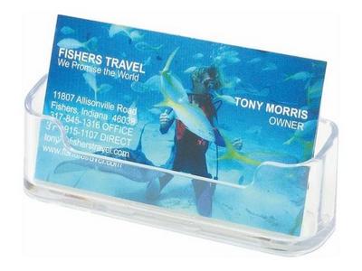 1 Porte-cartes de visite acrylique transparent