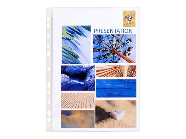 1 Boite de 100 Pochettes perforées EXACOMPTA PVC 8/100ème