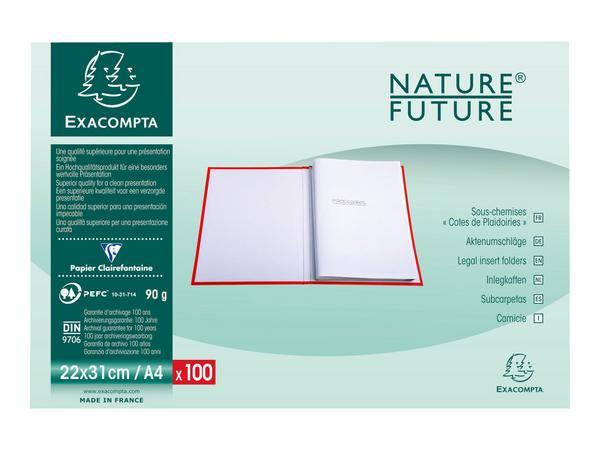1 Lot de 100 Sous-chemises  Cotes De Plaidoirie 22 x31cm 90G