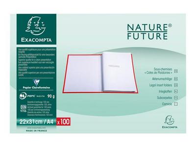 1 Lot de 100 Sous-chemises  Cotes De Plaidoirie 22 x31cm 90G